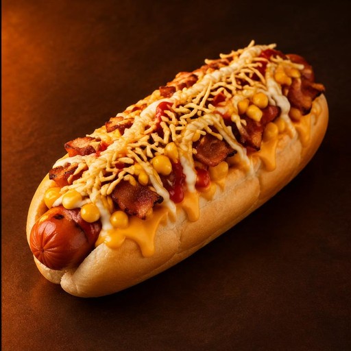 Dogão especial com bacon e queijo