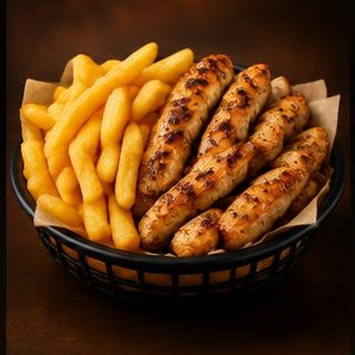 Fritas com frango