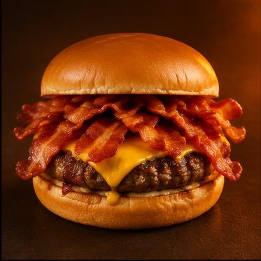 X-Bacon com bacon crocante